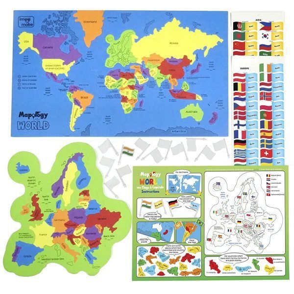 World Map Puzzle 1 World Map 2